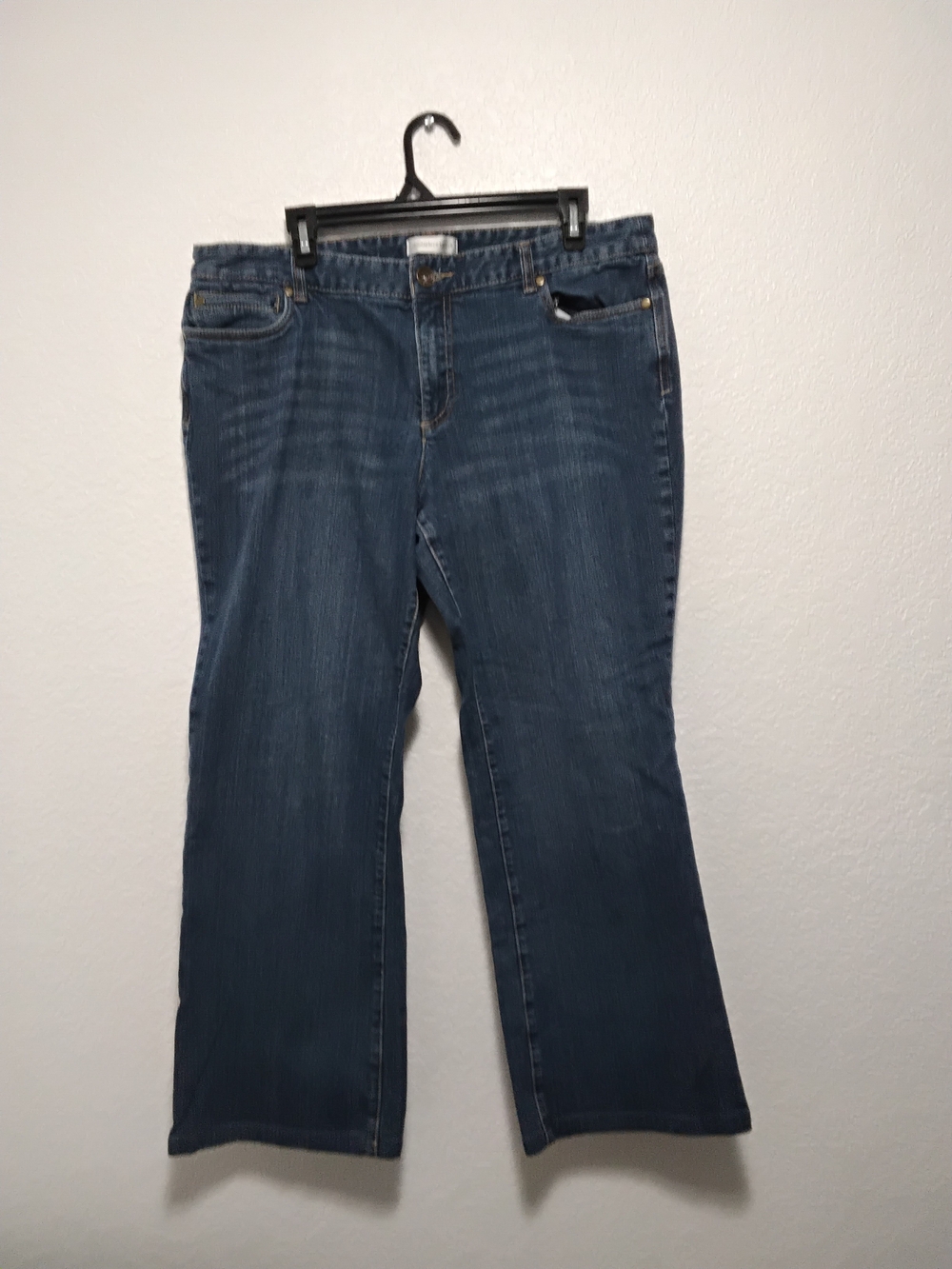 Christopher & Banks Dark Blue Boot Cut Jeans Size 16